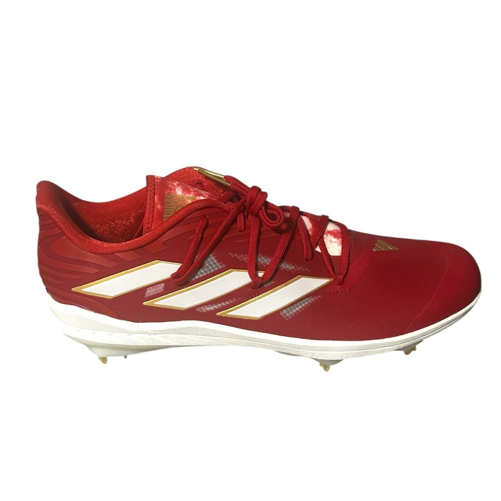 Adidas Adizero‎ Afterburner Baseball Cleats Red Gold IG9614 Mens Size 15 NEW